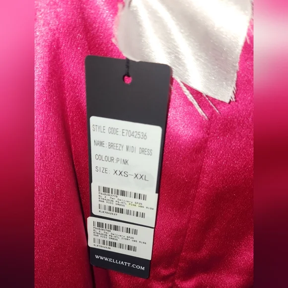 NWT- Elliat Breezy Bow Midi Dress Sz S - Picture 6 of 9